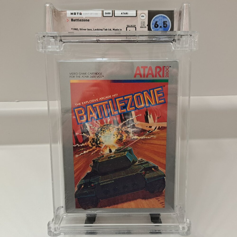 BATTLEZONE Video Game WATA Graded 6.5 💥 Brand New Factory Sealed Atari 2600